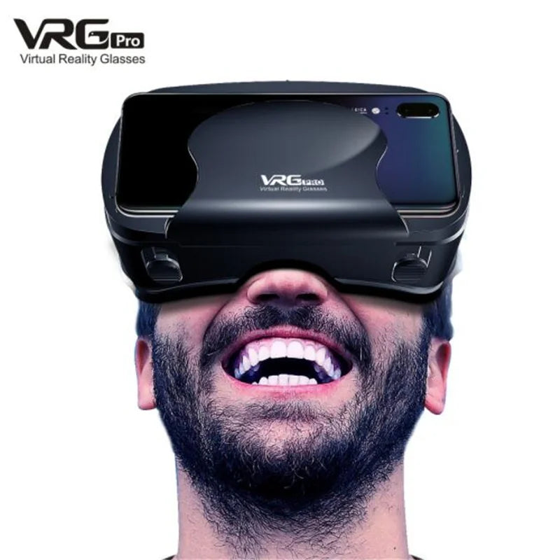 Virtual Reality 3D Glasses Box Stereo VR Google Cardboard Headset Helmet for IOS Android Smartphone,Wireless Rocker