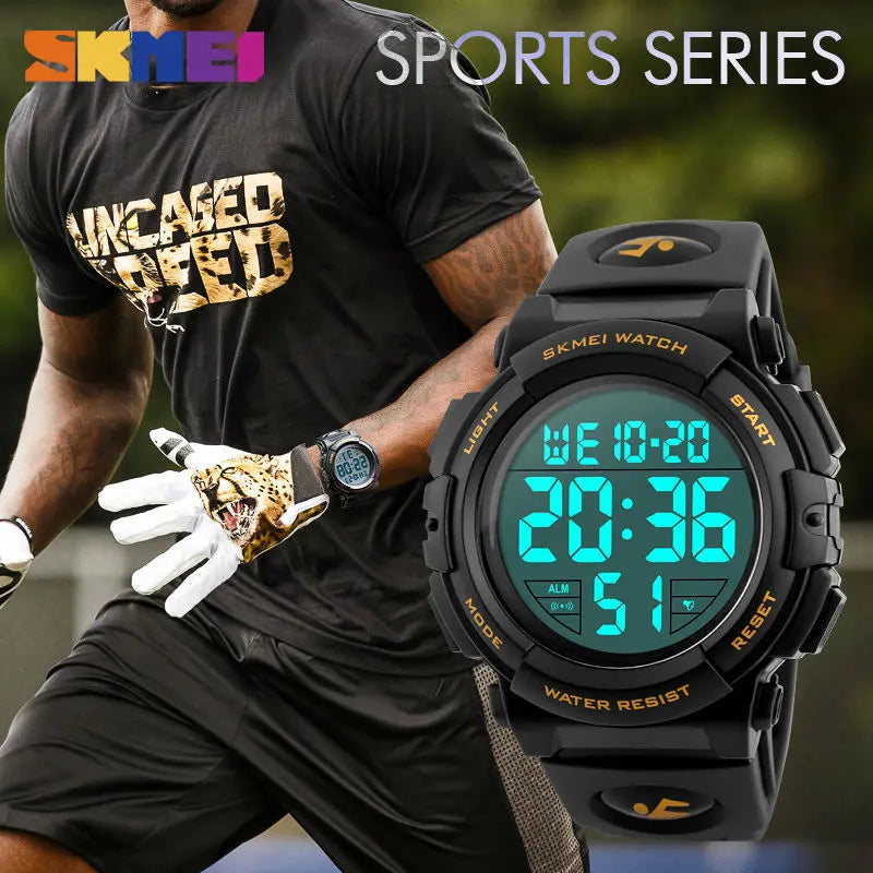 Sport Watch Men Multifunction Watches Military 5Bar Waterproof Digital Watch Relogio Masculino 1258