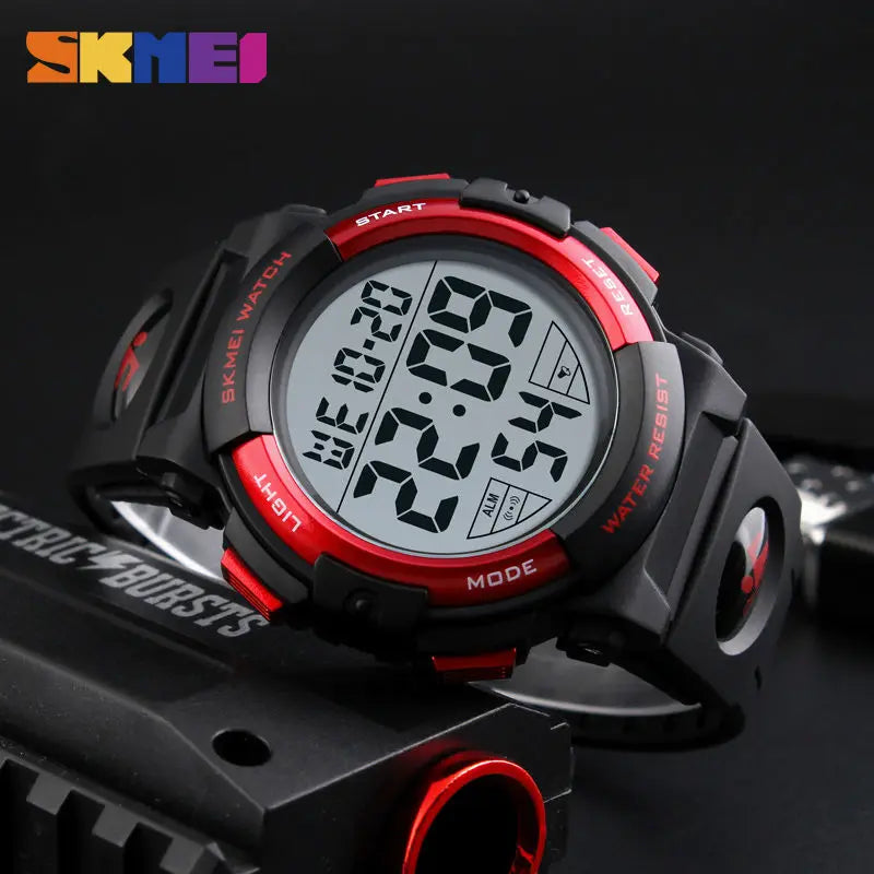 SKMEI Fashion Outdoor Sport Watch Men Multifunction Watches Military 5Bar Waterproof Digital Watch Relogio Masculino 1258