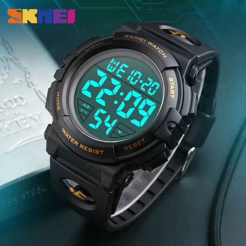 SKMEI Fashion Outdoor Sport Watch Men Multifunction Watches Military 5Bar Waterproof Digital Watch Relogio Masculino 1258