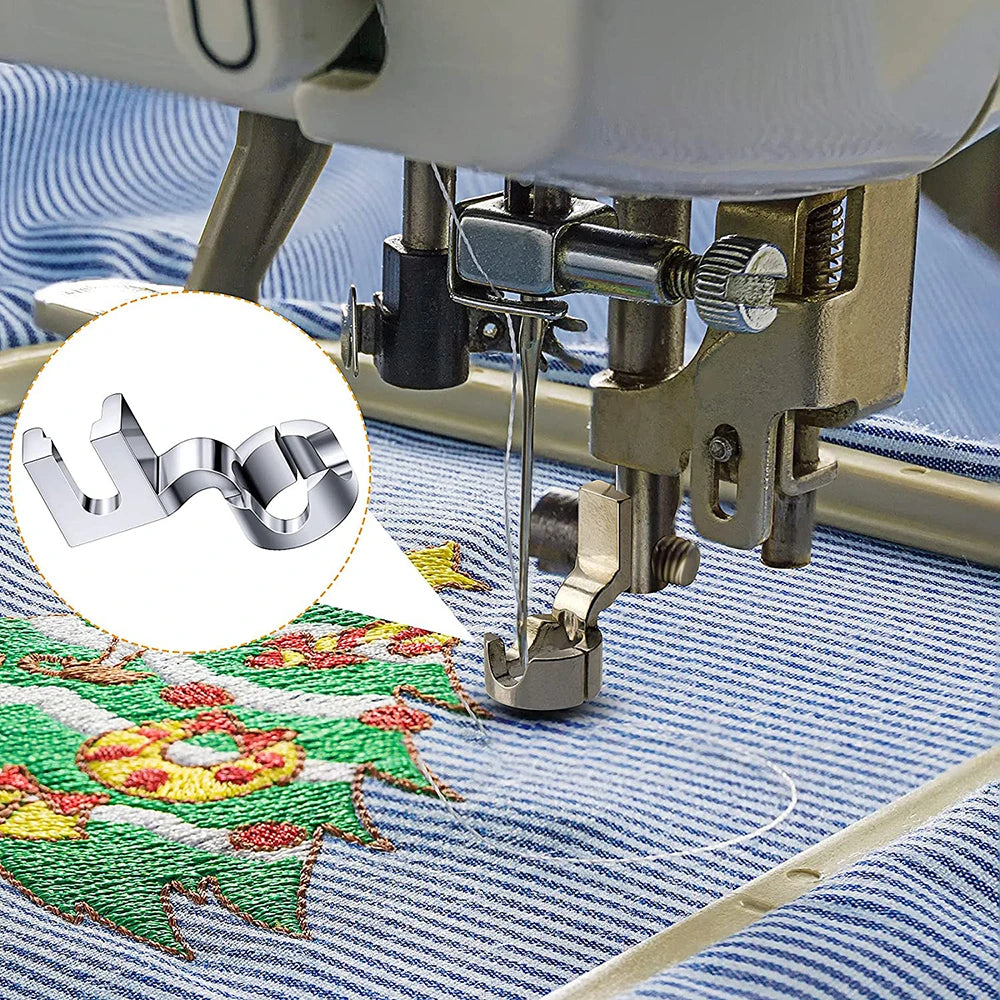 Quilting Presser Feet Round Ruler Foot for Frame Free Motion Embroidery Darning Press Foot for Domestic Sewing Machines