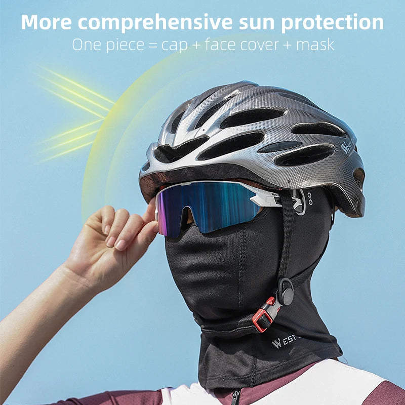 WEST BIKING Spring Summer Cycling Mask UV Sun Protection Mask Bike Balaclava Hat Bicycle Scarf Breathable Sport Motorcycle Masks