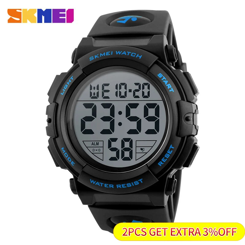 Sport Watch Men Multifunction Watches Military 5Bar Waterproof Digital Watch Relogio Masculino 1258