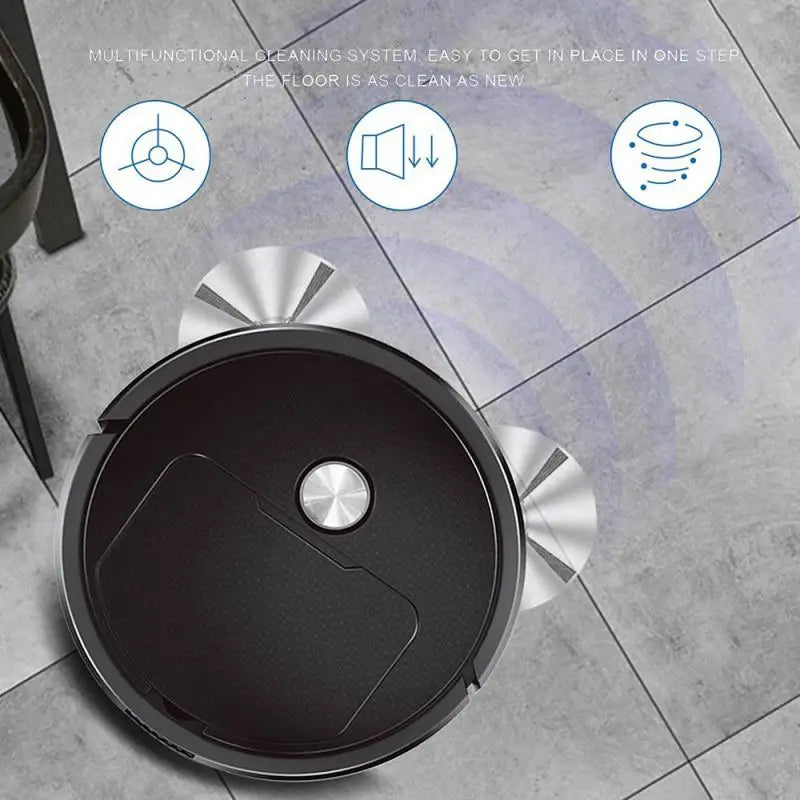 Smart Sweeping Robot 3 in 1 Vacuum Cleaner Robot Household Mini Sweeper Sweeping and Vacuuming Wireless Vacuum Cleane