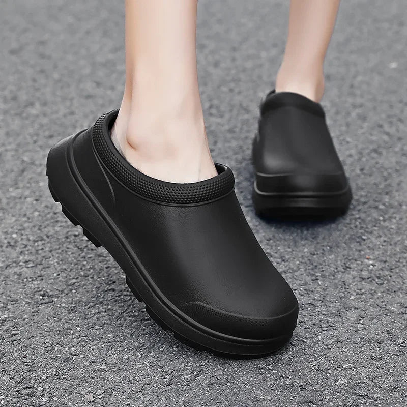 Men Chef Shoes Women Non-slip Waterproof Oil-proof Kitchen Nurse Work for Master Restaurant Sandal Mens Shoes Tenis Masculino