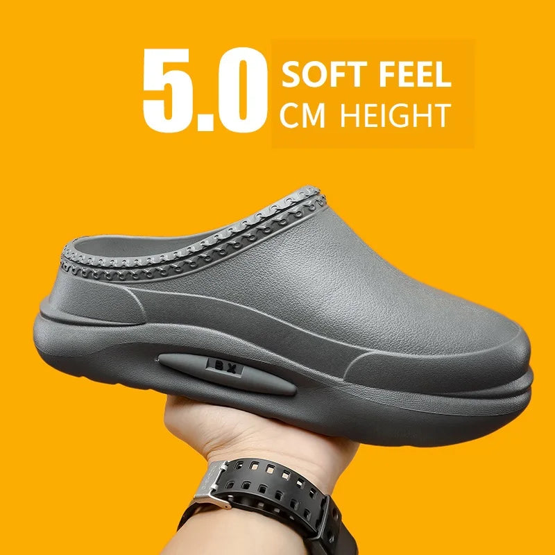 Shoes Professional Chef Clogs Oil-Proof Doctor Shoes High Quality Garden Clogs Waterproof Plus Size for Pet Workers