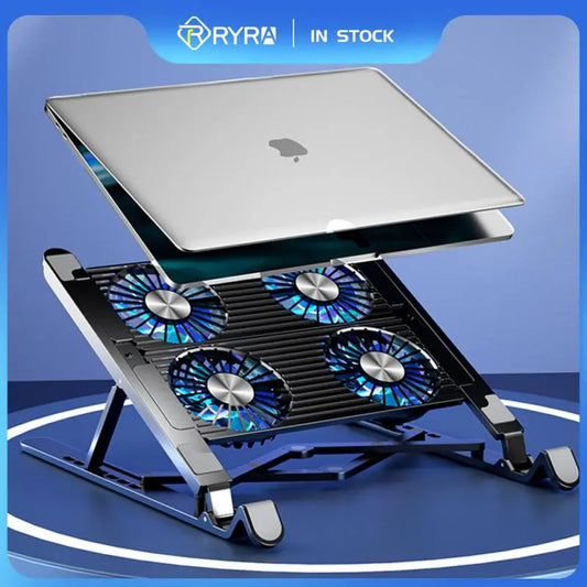 Laptop Cooler Stand Foldable Laptop Cooling Support Notebook Stand For 17.3 Inch With 2/4 Cooling Fans