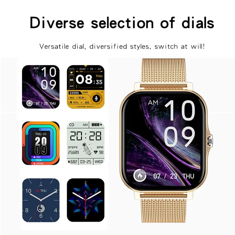 Smart Watch For Men Women Gift Full Touch Screen Sports Fitness Watches Bluetooth Calls Digital Smartwatch Wristwatch