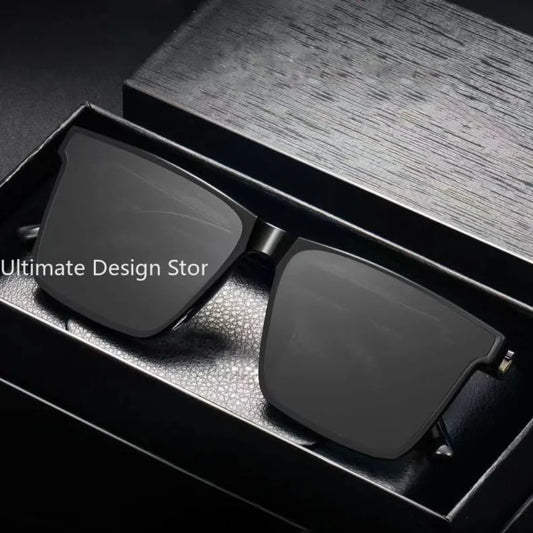 New Men's Square Sunglasses Classic Rectangle Men's Vintage Sun Glasses Men's Outdoor Driving Eyewear UV400 Oculos De Sol