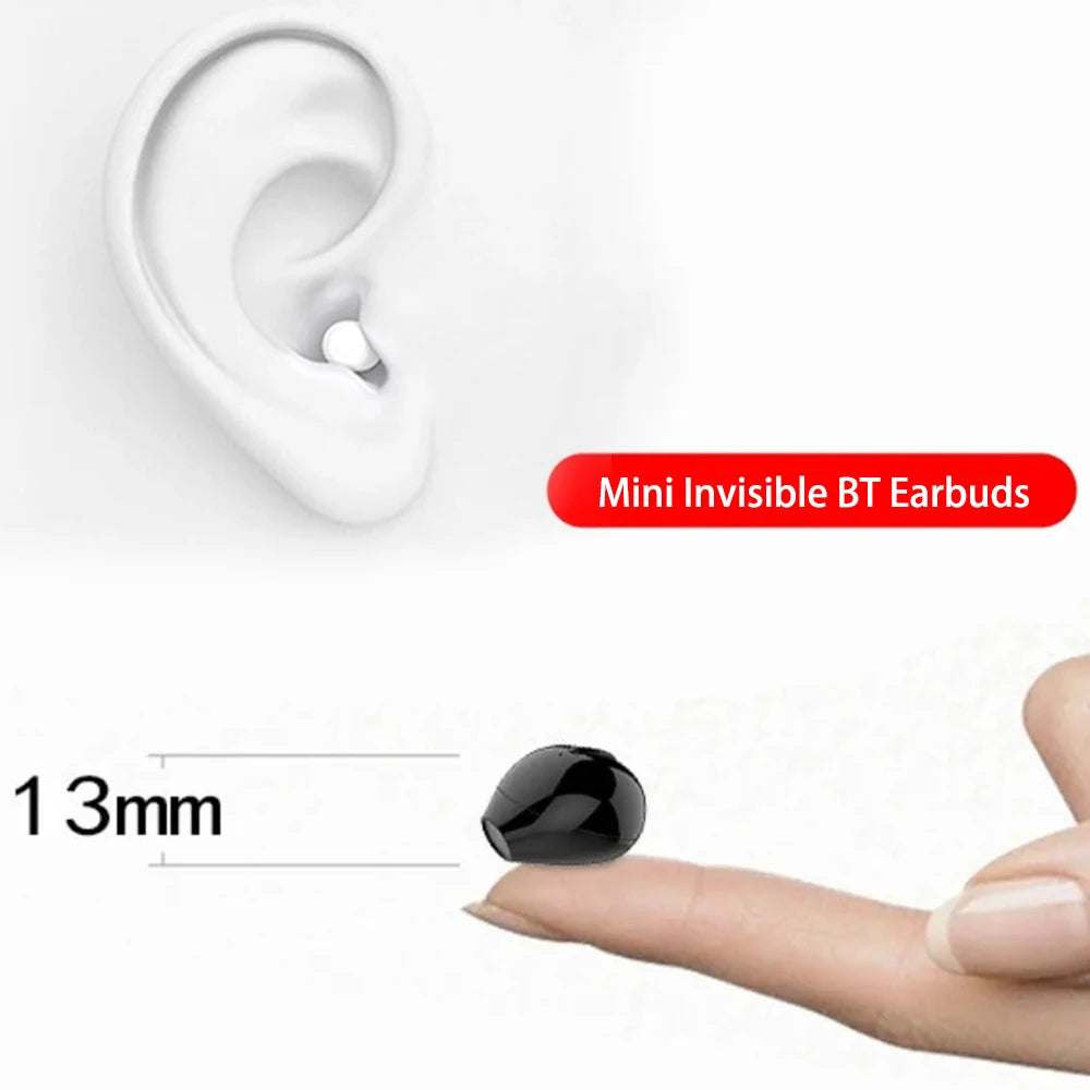 Earphones Mini Earphones Bluetooth 5.2TWS Wireless Touch Games NFC Invisible In Ear Noise Reduction Sports Earphones