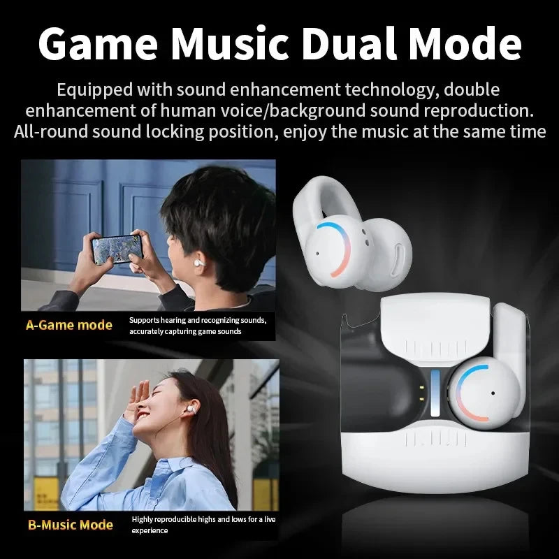 Original  Wireless Bluetooth Headphones Low Latency ENC Noise Cancelling Long Life Gaming Casual Headphones