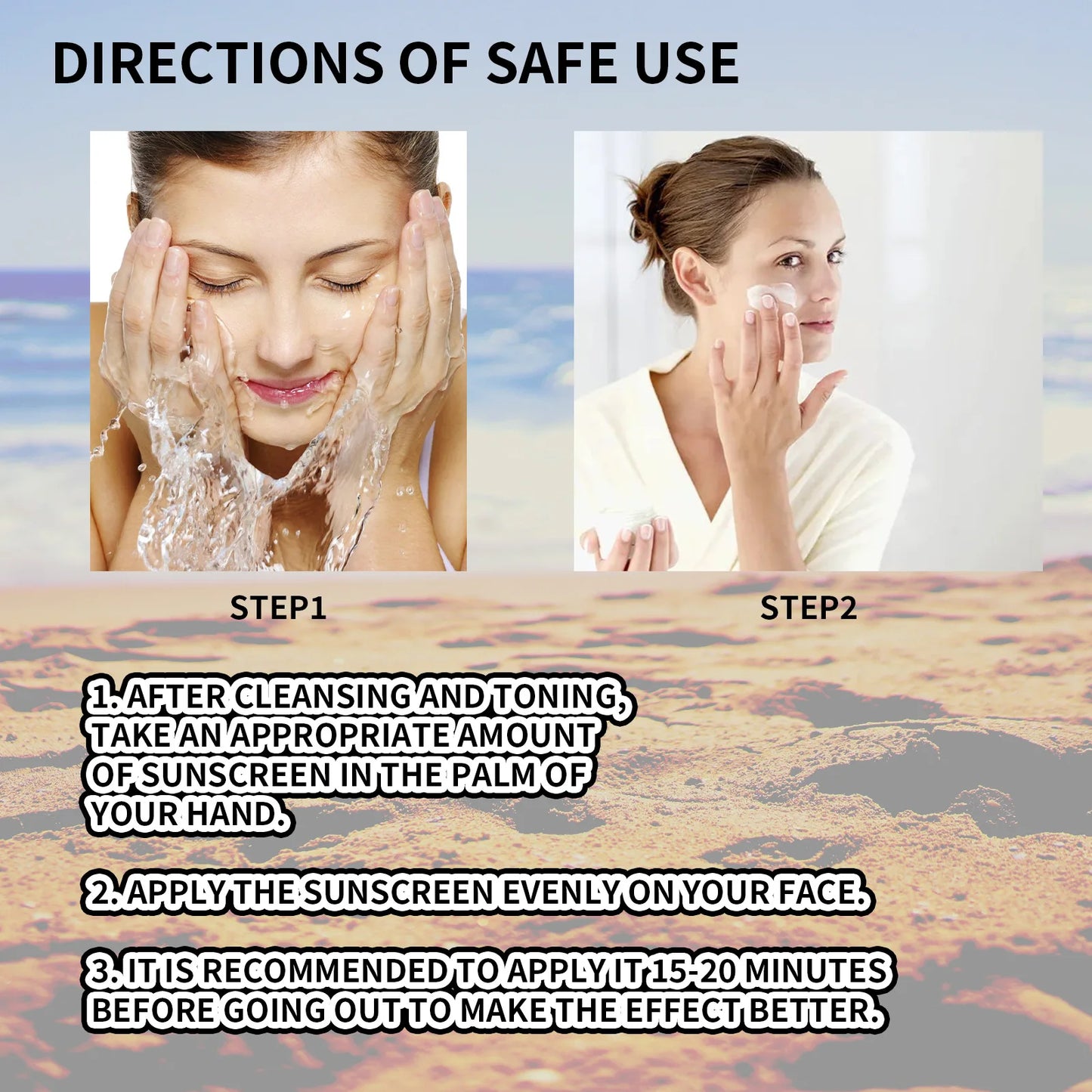 Facial Body Sunscreen Spf 50 Sun Block Cream Isolation Lotion Skin Protective Protector Solar Sunburn Repair Skin Care Cream 48g