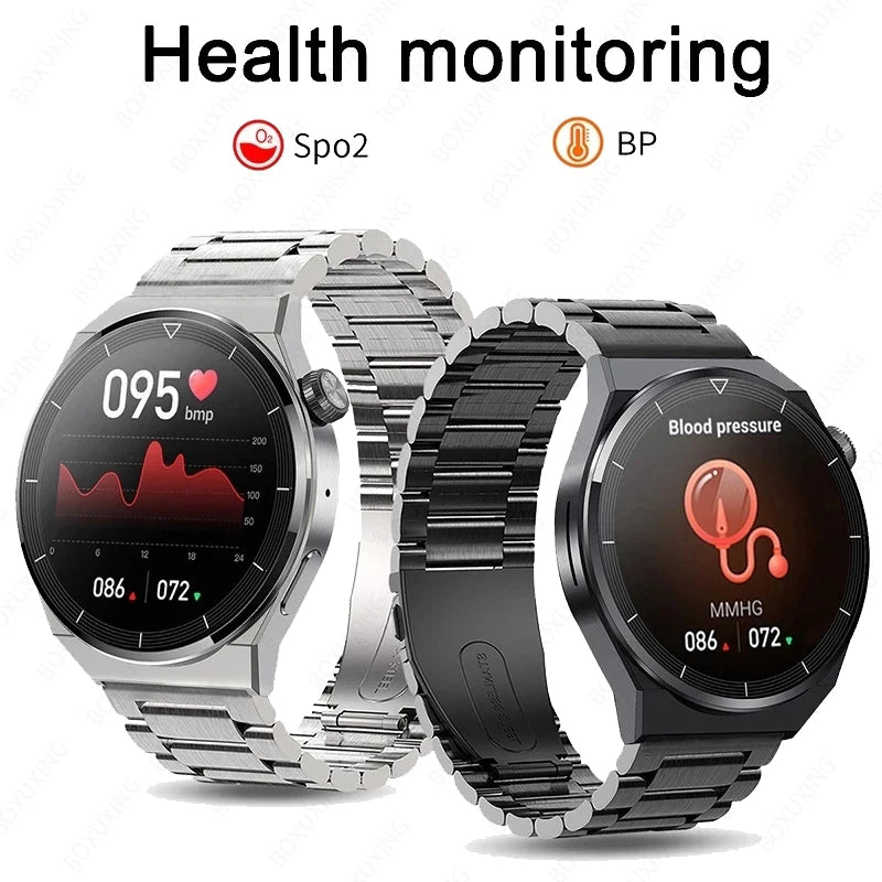 Huawei Xiaomi NFC Smart Watch Men GT3 Pro AMOLED 390*390 HD Screen Heart Rate Bluetooth Call IP68 Waterproof SmartWatch 2024