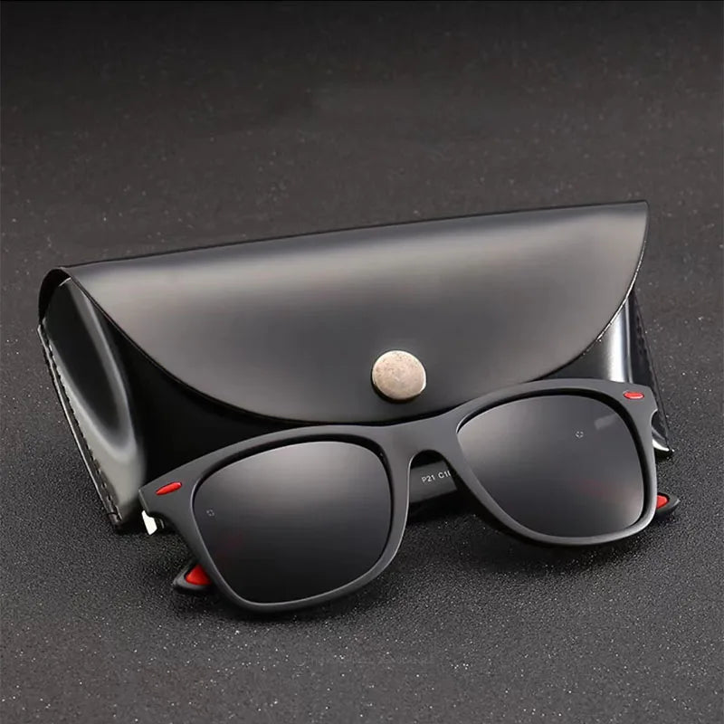 Large Frame Square Sunglasses Women Decorative Rice Nail Fashion Sun Glasses Men Driving Fishing Eyewear UV400 Oculos De Sol