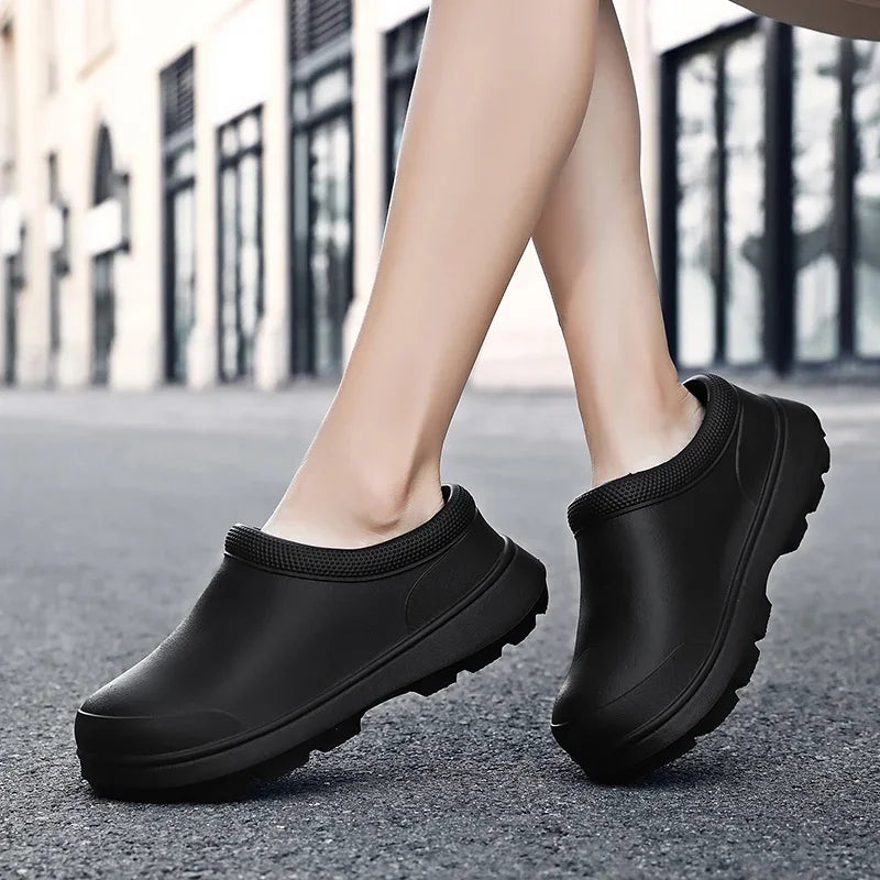 Men Chef Shoes Women Non-slip Waterproof Oil-proof Kitchen Nurse Work for Master Restaurant Sandal Mens Shoes Tenis Masculino