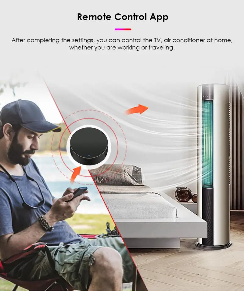 Control Smart WiFi Universal Infrared Tuya Smart Home Controller For TV DVD AUD AC Works With Alexa Google Home