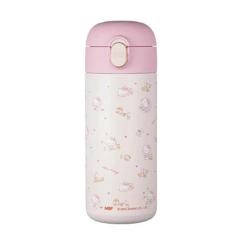 Hello Kitty Thermos Bottle for Girls Beautiful Cute Portable Large Capacity Coffee Cup Student Drinking Kettle Stainless Steel