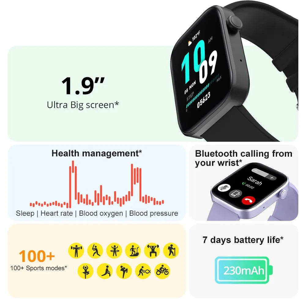 P71 Voice Calling Smartwatch Men Health Monitoring IP68 Waterproof Smart Notifications Voice Assistant Smart Watch Women