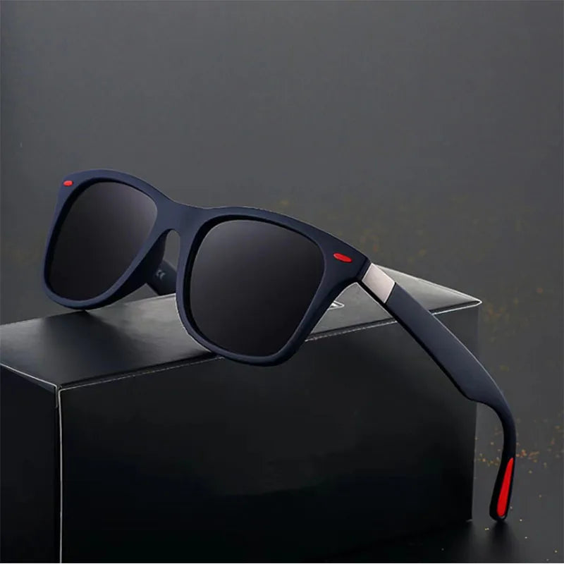 Large Frame Square Sunglasses Women Decorative Rice Nail Fashion Sun Glasses Men Driving Fishing Eyewear UV400 Oculos De Sol